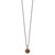 Shey Couture Sterling Silver with 14K Accent 18 Inch Antiqued Checkerboard Cushion Garnet Necklace