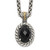 Shey Couture Sterling Silver with 14K Accent 18 Inch Antiqued Checkerboard-cut Black Onyx Necklace - QT-981E768A-8622