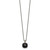 Shey Couture Sterling Silver with 14K Accent 18 Inch Antiqued Checkerboard-cut Black Onyx Necklace - QT-E75620C1-1074