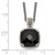 Shey Couture Sterling Silver with 14K Accent 18 Inch Antiqued Checkerboard-cut Black Onyx Necklace - QT-E75620C1-1074