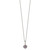 Shey Couture Sterling Silver with 14K Accent 18 Inch Antiqued Cushion Amethyst and Diamond Necklace
