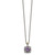 Shey Couture Sterling Silver with 14K Accent 18 Inch Antiqued Cushion Amethyst Necklace - QT-0786ECCC-9562