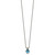 Shey Couture Sterling Silver with 14K Accent 18 Inch Antiqued Cushion Blue Topaz Necklace - QT-6D4115C8-5697