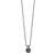 Shey Couture Sterling Silver with 14K Accent 18 Inch Antiqued Cushion Checkerboard Amethyst Necklace - QT-2EF76C5E-7270