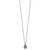 Shey Couture Sterling Silver with 14K Accent 18 Inch Antiqued Oval Amethyst Necklace - QT-88E9DCC8-4950