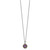 Shey Couture Sterling Silver with 14K Accent 18 Inch Antiqued Round Amethyst Necklace - QT-30A40BDA-6942