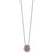 Shey Couture Sterling Silver with 14K Accent 18 Inch Antiqued Round Amethyst Necklace - QT-5BCAA107-5635