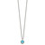 Shey Couture Sterling Silver with 14K Accent 18 Inch Antiqued Round Blue Topaz Necklace - QT-CFCBD4BA-2116