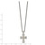 Shey Couture Sterling Silver with 14K Accent 18 Inch Diamond Cross Necklace