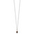 Shey Couture Sterling Silver with 14K Accent 18 Inch Leaves with Pear Shaped Checkerboard Smoky Quartz Necklace with 2 Inch Extender