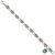 Shey Couture Sterling Silver with 14K Accent 7.5 Inch Antiqued Oval Light Swiss Blue Topaz Bracelet