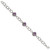 Shey Couture Sterling Silver with 14K Accent 7.5 Inch Cushion Amethyst Bracelet