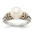 Shey Couture Sterling Silver with 14K Accent Antiqued 8mm Freshwater Cultured Pearl Ring - QT-49E8BA62-4312