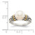 Shey Couture Sterling Silver with 14K Accent Antiqued 8mm Freshwater Cultured Pearl Ring - QT-CABC7A69-1379