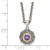 Shey Couture Sterling Silver with 14k Accent Antiqued Amethyst 18 inch Necklace
