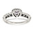 Shey Couture Sterling Silver with 14K Accent Antiqued Amethyst Heart Ring - QT-6945BDBA-9359