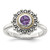 Shey Couture Sterling Silver with 14k Accent Antiqued Amethyst Ring - QT-1BE261C3-5357