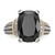 Shey Couture Sterling Silver with 14K Accent Antiqued Black Onyx and White Diamond Ring - QT-EF5E20E1-9934
