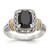 Shey Couture Sterling Silver with 14K Accent Antiqued Black Onyx Ring - QT-E8A8ED1C-1580