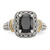 Shey Couture Sterling Silver with 14K Accent Antiqued Black Onyx Ring - QT-E8A8ED1C-1580