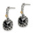 Shey Couture Sterling Silver with 14K Accent Antiqued Checkerboard-cut Black Onyx Post Dangle Earrings - QT-5E1F4FD7-4299