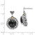 Shey Couture Sterling Silver with 14K Accent Antiqued Checkerboard-cut Black Onyx Post Dangle Earrings - QT-7027744E-3848