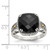 Shey Couture Sterling Silver with 14K Accent Antiqued Checkerboard-cut Black Onyx Ring - QT-3E1C2E15-2906
