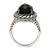 Shey Couture Sterling Silver with 14K Accent Antiqued Checkerboard-cut Black Onyx Ring - QT-7AA98D2E-4317