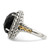 Shey Couture Sterling Silver with 14K Accent Antiqued Checkerboard-cut Black Onyx Ring - QT-7AA98D2E-4317