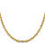 14K 26 inch 4.9mm Semi-Solid Diamond-cut Open Link Cable with Lobster Clasp Chain