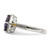 Shey Couture Sterling Silver with 14K Accent Antiqued Cushion Amethyst Ring - QT-A0D62031-1140