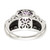 Shey Couture Sterling Silver with 14K Accent Antiqued Cushion Amethyst Ring - QT-D4265505-2376