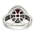Shey Couture Sterling Silver with 14K Accent Antiqued Cushion Bezel Garnet Ring - QT-10B4171E-7331