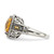 Shey Couture Sterling Silver with 14K Accent Antiqued Cushion Citrine Ring - QT-E4662CE0-8598