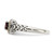 Shey Couture Sterling Silver with 14K Accent Antiqued Cushion Garnet Ring - QT-3812A1AB-1373