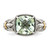 Shey Couture Sterling Silver with 14K Accent Antiqued Cushion Green Quartz Ring - QT-BEFFA130-9950