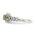 Shey Couture Sterling Silver with 14K Accent Antiqued Cushion Peridot Ring - QT-4EC8488E-9128