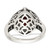 Shey Couture Sterling Silver with 14K Accent Antiqued Diamond and Checkerboard Cushion Garnet Ring - QT-6D19F005-1231