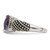 Shey Couture Sterling Silver with 14K Accent Antiqued Diamond and Cushion Amethyst Ring - QT-EEF451CA-9844