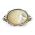 Shey Couture Sterling Silver with 14K Accent Antiqued Floral Oval Mother Of Pearl Ring - QT-7FED21A5-1207