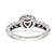 Shey Couture Sterling Silver with 14K Accent Antiqued Heart Garnet Ring - QT-961C7A9D-7396