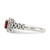 Shey Couture Sterling Silver with 14K Accent Antiqued Heart Garnet Ring - QT-B9926091-3519