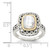 Shey Couture Sterling Silver with 14K Accent Antiqued Mother Of Pearl Ring - QT-9E5E9456-9424