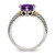 Shey Couture Sterling Silver with 14K Accent Antiqued Oval Amethyst Ring - QT-A812CCBE-7793