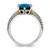 Shey Couture Sterling Silver with 14K Accent Antiqued Oval London Blue Topaz Ring - QT-CF77CA0C-8251