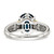 Shey Couture Sterling Silver with 14K Accent Antiqued Oval London Blue Topaz Ring - QT-CF77CA0C-8251