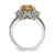 Shey Couture Sterling Silver with 14K Accent Antiqued Round Citrine Ring - QT-38F41F32-7562