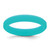 Silicone Aqua Blue 4mm Ridged Edge Band - SL-A27F13B2-1646