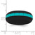 Silicone Black with Blue Grooved Center 7.50mm Band - SL-63031803-9870