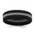 Silicone Black with Grey Line Center 7.5mm Flat Band Size 12